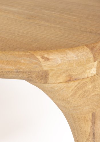 ZUIVER Isla salongbord - naturlig eikefiner (sett med 2)