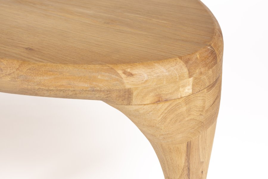 ZUIVER Isla salongbord - naturlig eikefiner (sett med 2)