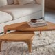 ZUIVER Isla salongbord - naturlig eikefiner (sett med 2)
