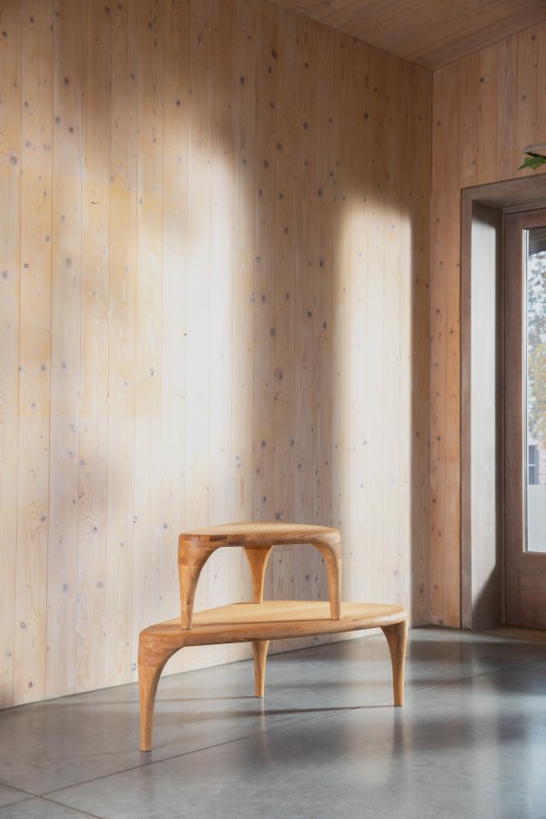 ZUIVER Isla salongbord - naturlig eikefiner (sett med 2)