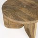 WHITE LABEL LIVING Maeze sofabord, rundt - brunt mangotre (60)