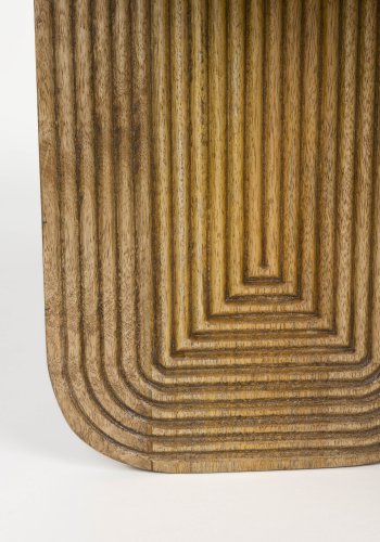 WHITE LABEL LIVING Maeze sofabord, rundt - brunt mangotre (60)