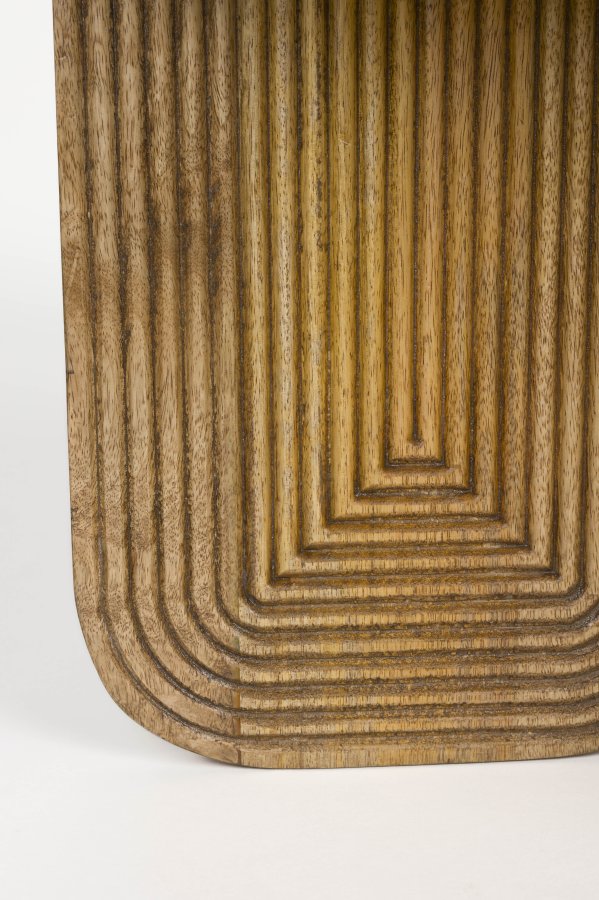 WHITE LABEL LIVING Maeze sofabord, rundt - brunt mangotre (60)