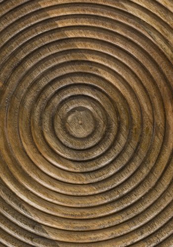 WHITE LABEL LIVING Maeze sofabord, rundt - brunt mangotre (60)