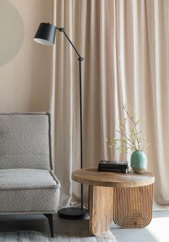 WHITE LABEL LIVING Cielke sovesofa - beige polyester og furu