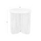 WHITE LABEL LIVING Maeze sidebord, rundt - brunt mangotre (40)