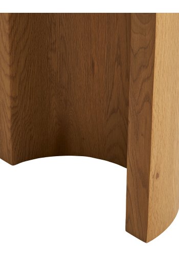 HOUSE NORDIC Bibione konsolbord, oval - natur decorpapir og tr� (114x38)