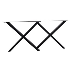 HOUSE NORDIC Nimes Bordben - Ben til spisebord pulverlakeret i sort Design X