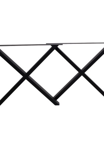 HOUSE NORDIC Nimes Tischbeine - Esstischbeine pulverbeschichtet in Schwarz Design X