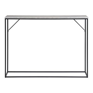 HOUSE NORDIC Vita konsolbord, rektangulärt - naturlig melaminfolie med travertin-look/svart stl (110x26)