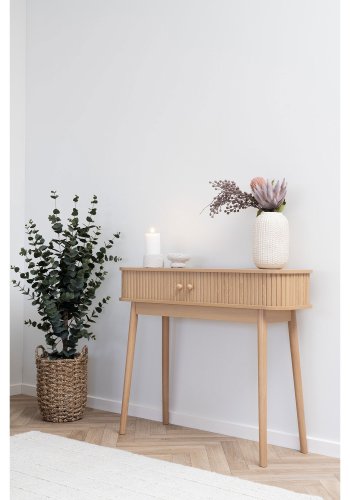HOUSE NORDIC Nikko konsollbord - Konsollbord, 2 drer, naturfarget <br>100x30x80 cm