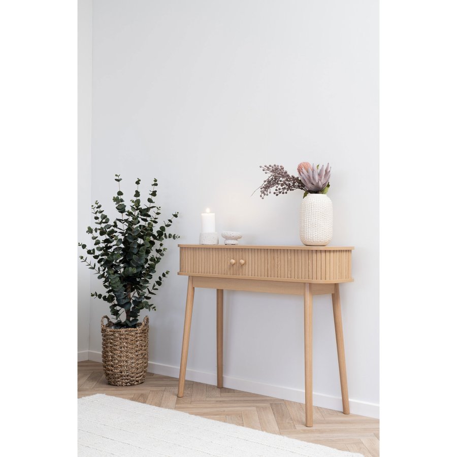HOUSE NORDIC Nikko konsollbord - Konsollbord, 2 drer, naturfarget <br>100x30x80 cm