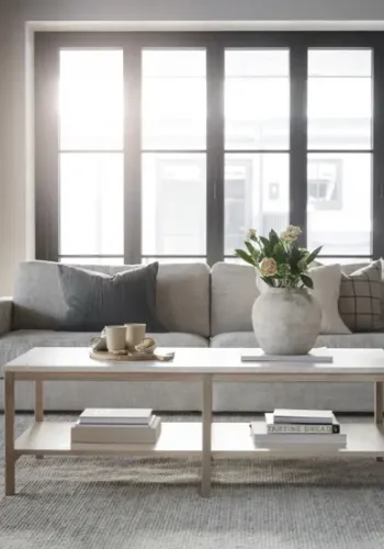 ROWICO Duncan 3 pers. modulsofa - lysegrt stoff