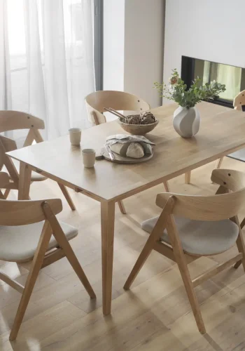 ROWICO Filippa spisebord - olieret eg, m. udtrk (180x90)