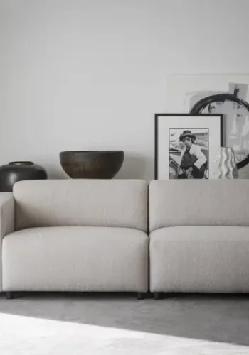 ROWICO Willard 3 pers. modulsofa - lys beige stoff