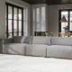 ROWICO Willard 4 pers. modulsofa - beige stoff