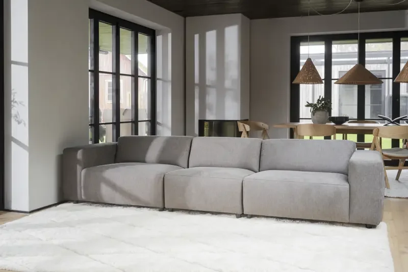 ROWICO Willard 4 pers. modulsofa - beige stoff