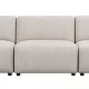 ROWICO Willard 4 pers. modulsofa - lys beige stoff
