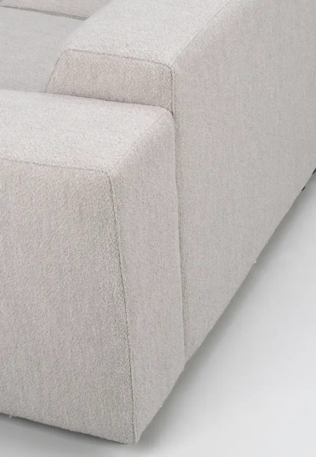 ROWICO Willard 4 pers. modulsofa - lys beige stoff