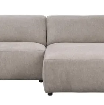 ROWICO Willard 3 pers. modulsofa, m. hyre sjeselong - beige stoff