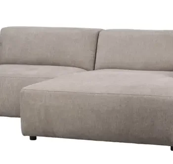 ROWICO Willard 3 pers. modulsofa, m. hyre sjeselong - beige stoff