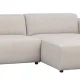 ROWICO Willard 3 pers. modulsofa, m. hyre sjeselong - lys beige stoff