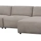 ROWICO Willard 4 pers. modulsofa, m. hyre sjeselong - beige stoff