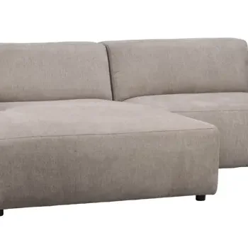 ROWICO Willard 3 pers. modulsofa, m. venstre sjeselong - beige stoff