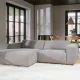 ROWICO Willard 3 pers. modulsofa, m. venstre sjeselong - beige stoff