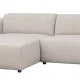 ROWICO Willard 3 pers. modulsofa, m. venstre sjeselong - lys beige stoff