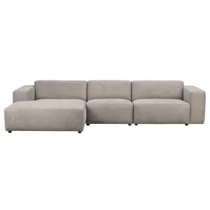 ROWICO Willard 4 pers. modul sofa, m. venstre chaiselong - beige stof