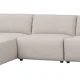 ROWICO Willard 4 pers. modulsofa, m. venstre sjeselong - lys beige stoff