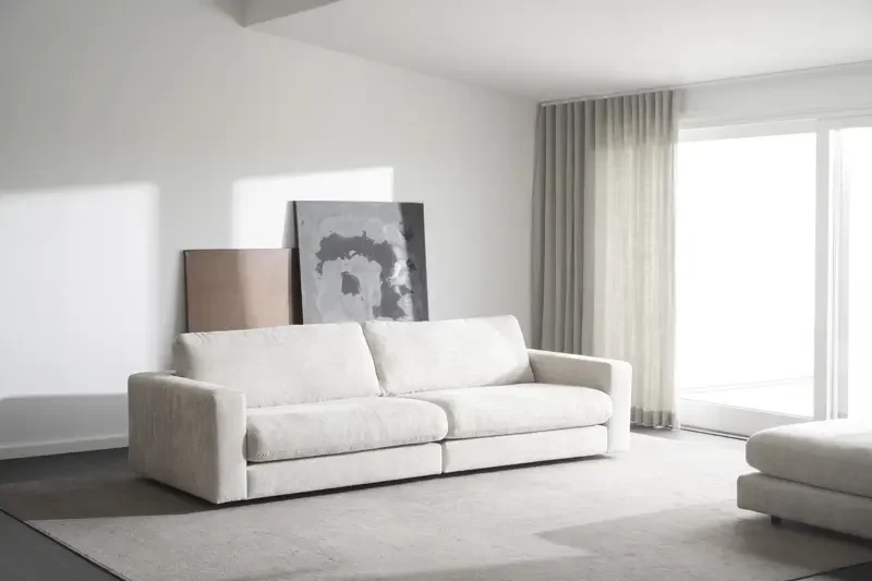 ROWICO Duncan 3 pers. modulsofa - lysegrt stoff