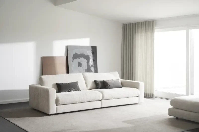 ROWICO Duncan 3 pers. modulsofa - lysegrt stoff