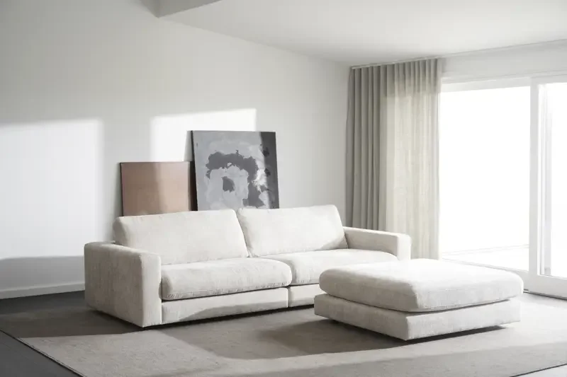 ROWICO Duncan 3 pers. modulsofa - lysegrt stoff