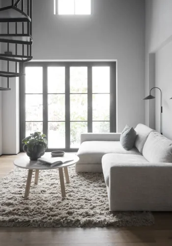 ROWICO Duncan 3 pers. modulsofa, m. venstre sjeselong - lysegr stoff