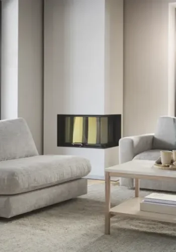 ROWICO Duncan 1,5 pers. modul lenestol, mellom - lys gr stoff