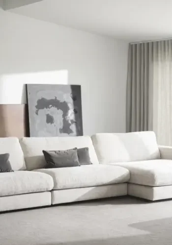 ROWICO Duncan 1,5 pers. modul lenestol, mellom - lys gr stoff