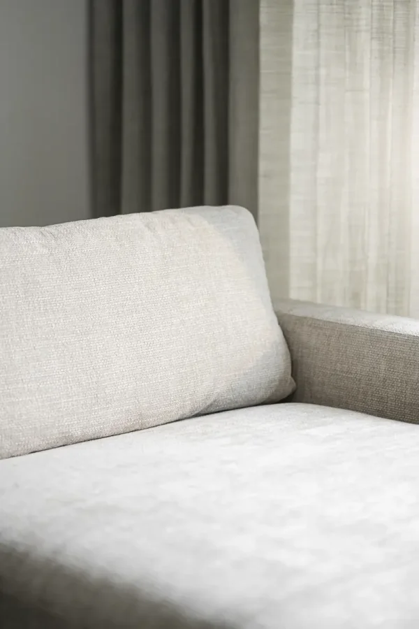 ROWICO Duncan 1,5 pers. modul sjeselong lenestol, hyre - lys gr stoff