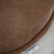 ROWICO Fulton setepute, rund - brunt skinn-tekstil (38)