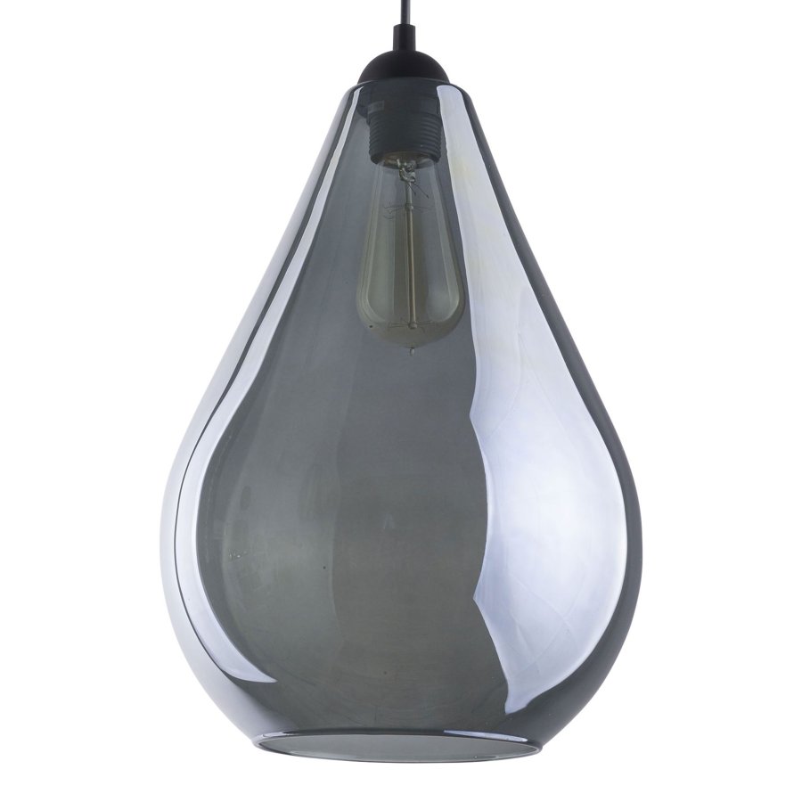 TK Fuente loftlampe - grafit glas og sort metal