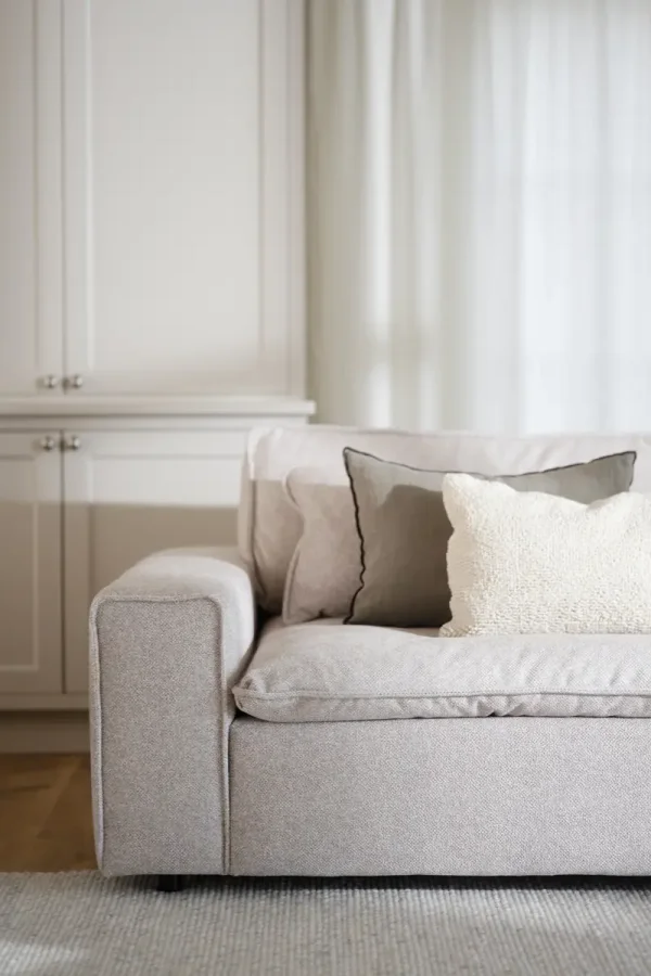 ROWICO Rawlins 3 pers. sofa, Maxi, m. 4 puter - beige stoff