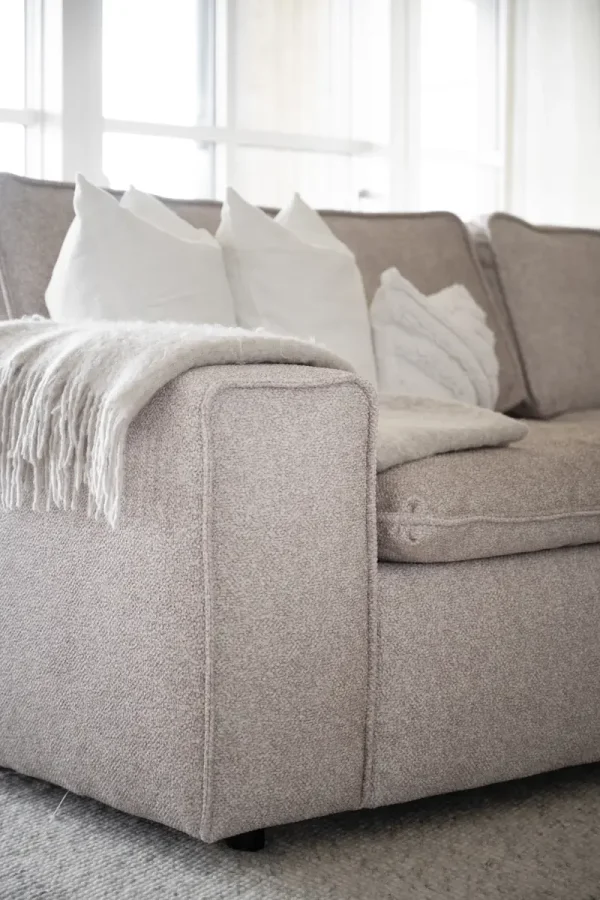 ROWICO Rawlins 3 pers. sofa, Maxi, m. 4 puter - beige stoff