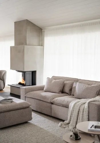 ROWICO Rawlins 3 pers. sofa, Maxi, m. 4 puter - beige stoff