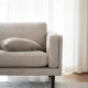 ROWICO Braden 3 pers. sofa - lys beige stoff og brun eik