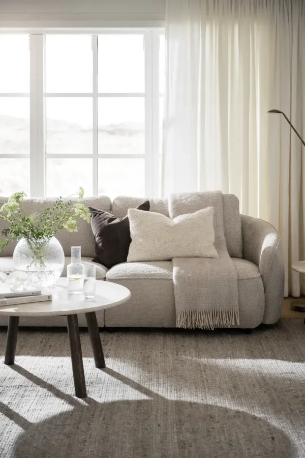 ROWICO Norris 3 pers. sofa - lys beige stoff