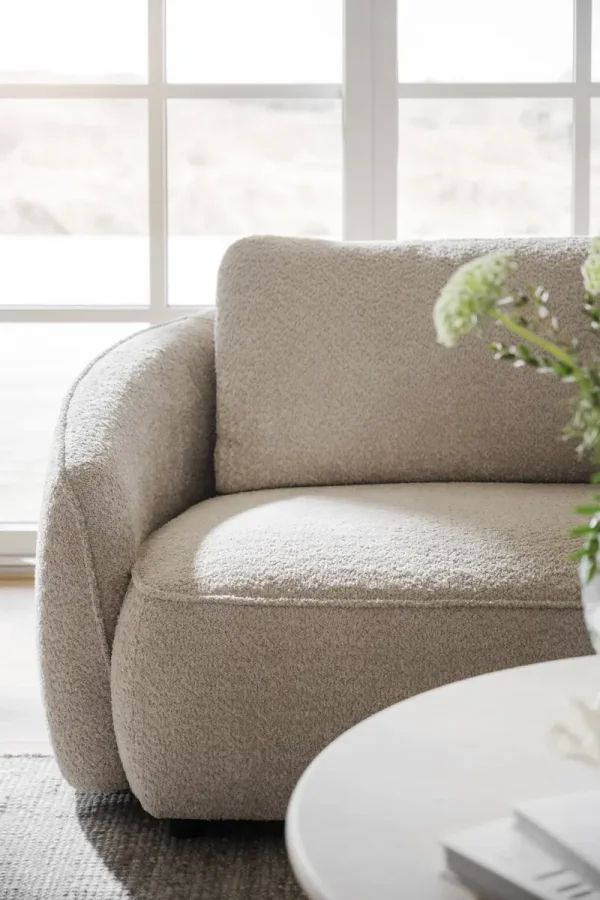 ROWICO Norris 3 pers. sofa - lys beige stoff