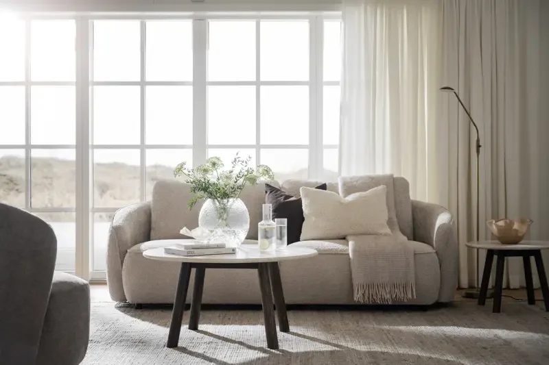 ROWICO Norris 3 pers. sofa - lys beige stoff