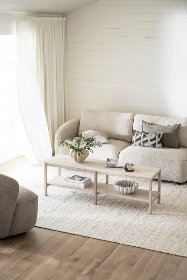 ROWICO Norris 3 pers. sofa - lys beige stoff