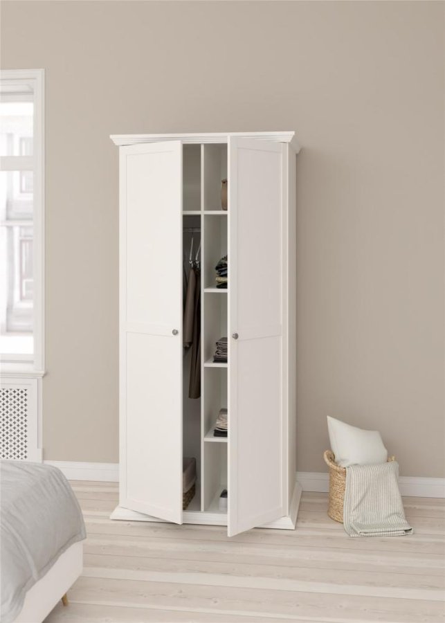 TVILUM North Garderobeskab, Hvid, 95,7 x 63,1 x 200 cm